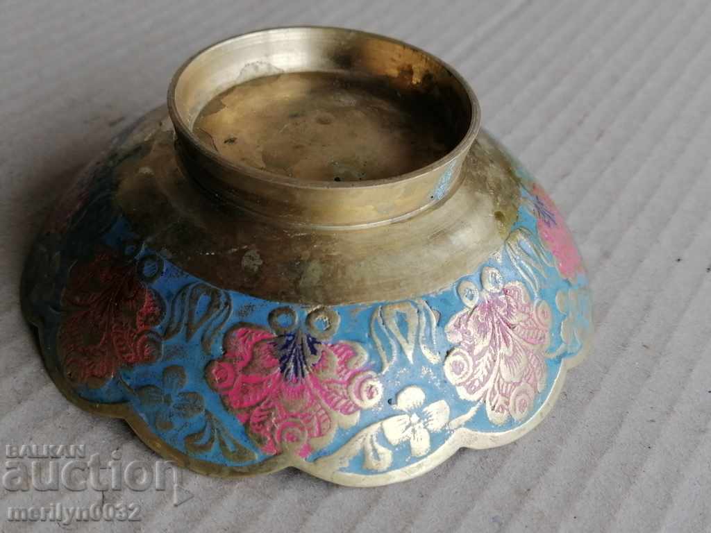 Рисувана купа месингов съд купичка с цена 41.00 лв. | € 20.96 Рисувана купа месингов съд купичка с цена 41.00 лв. | € 20.96