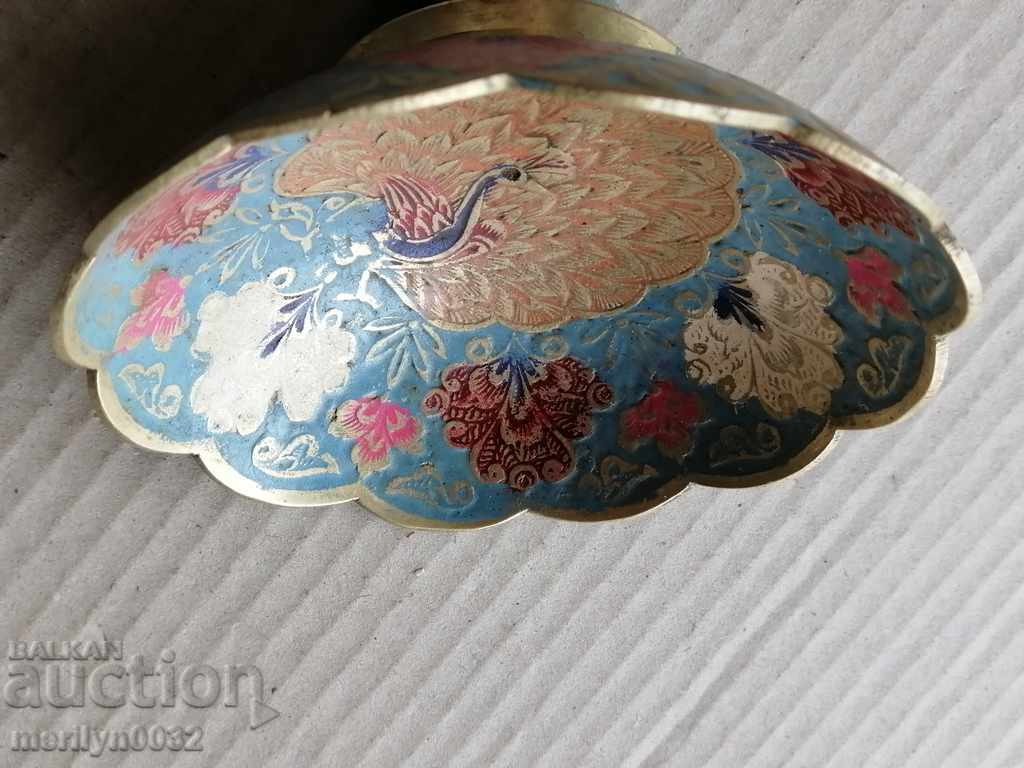 Рисувана купа месингов съд купичка - 5 Рисувана купа месингов съд купичка - 5