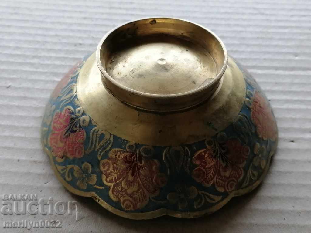 Рисувана купа месингов съд купичка - 6 Рисувана купа месингов съд купичка - 6