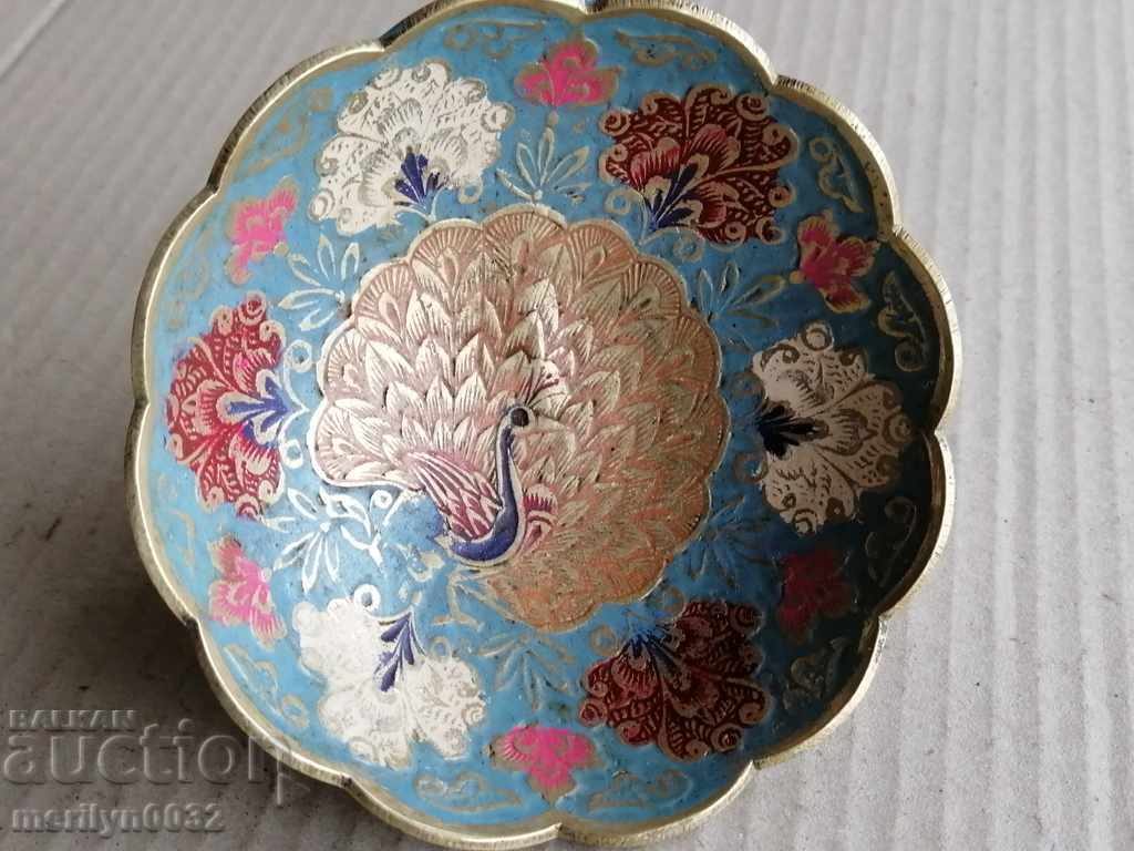 Рисувана купа месингов съд купичка - 7 Рисувана купа месингов съд купичка - 7