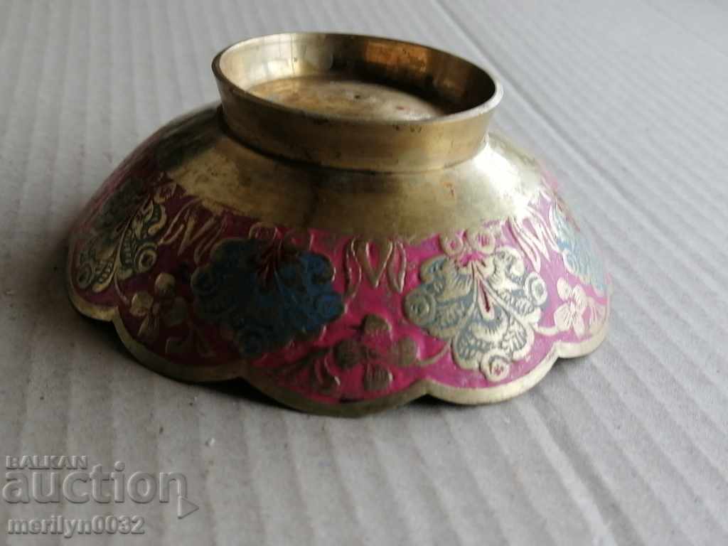 Hand Drawn Brass Bowl Bowl - 7 Hand Drawn Brass Bowl Bowl - 7