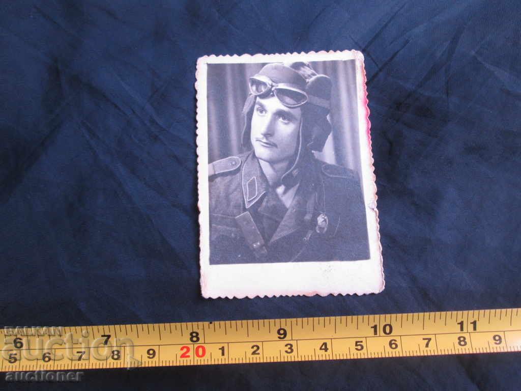 OLD PHOTOGRAPH OF A TANKIST WITH YOUR AWARDS with price 30.00 BGN | € 15.34 OLD PHOTOGRAPH OF A TANKIST WITH YOUR AWARDS with price 30.00 BGN | € 15.34