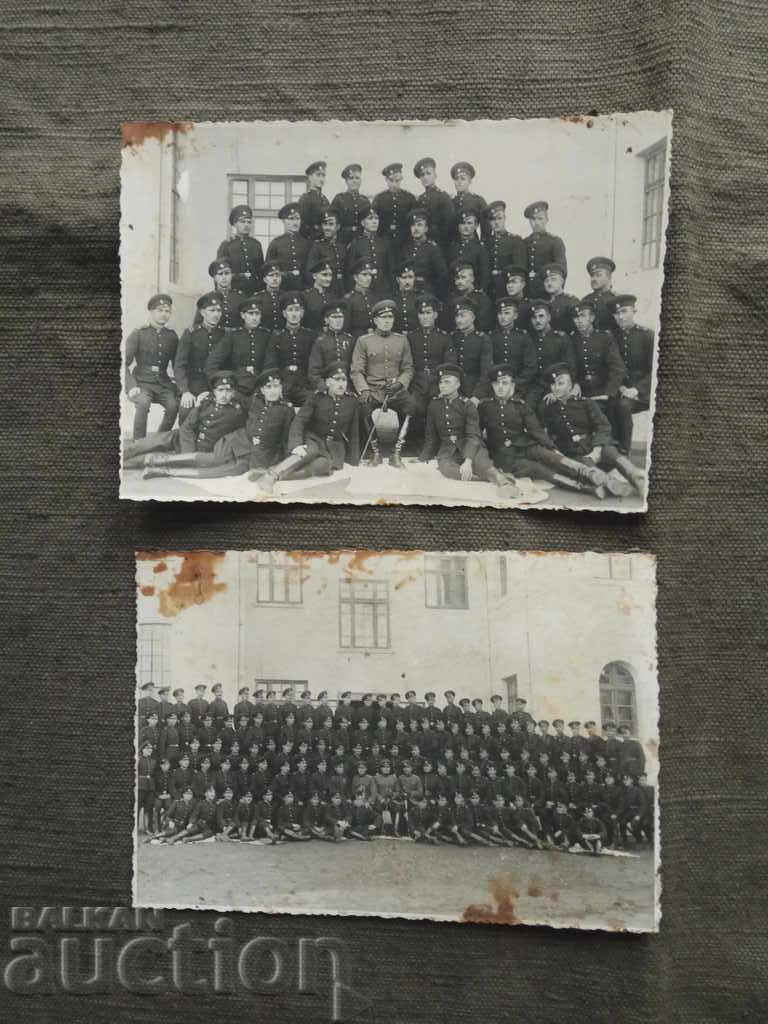 2 fotografii dintr-un album militar