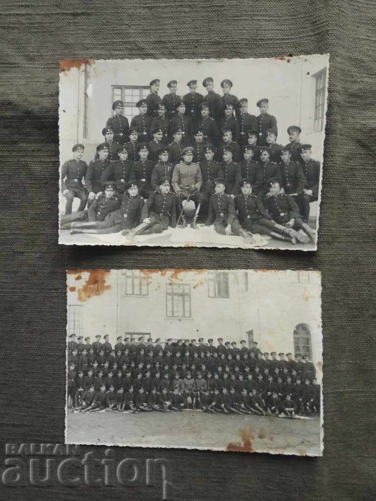 2 photos from a military album