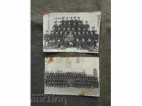 2 fotografii dintr-un album militar