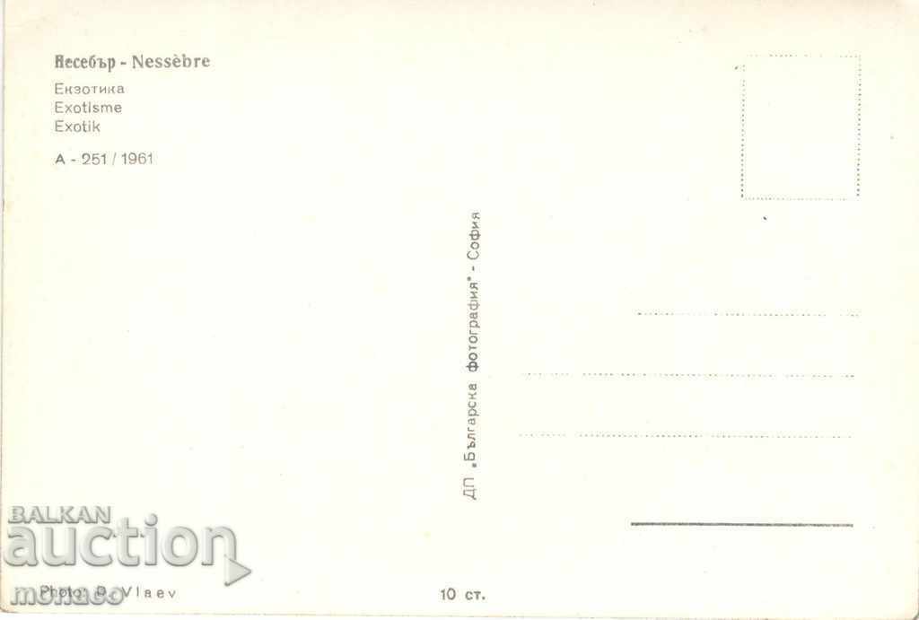Стара картичка - Несебър, Екзотика А-251 с цена 1.00 лв. | € 0.51 Стара картичка - Несебър, Екзотика А-251 с цена 1.00 лв. | € 0.51