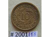 10 Reichspengen 1925 και Γερμανία