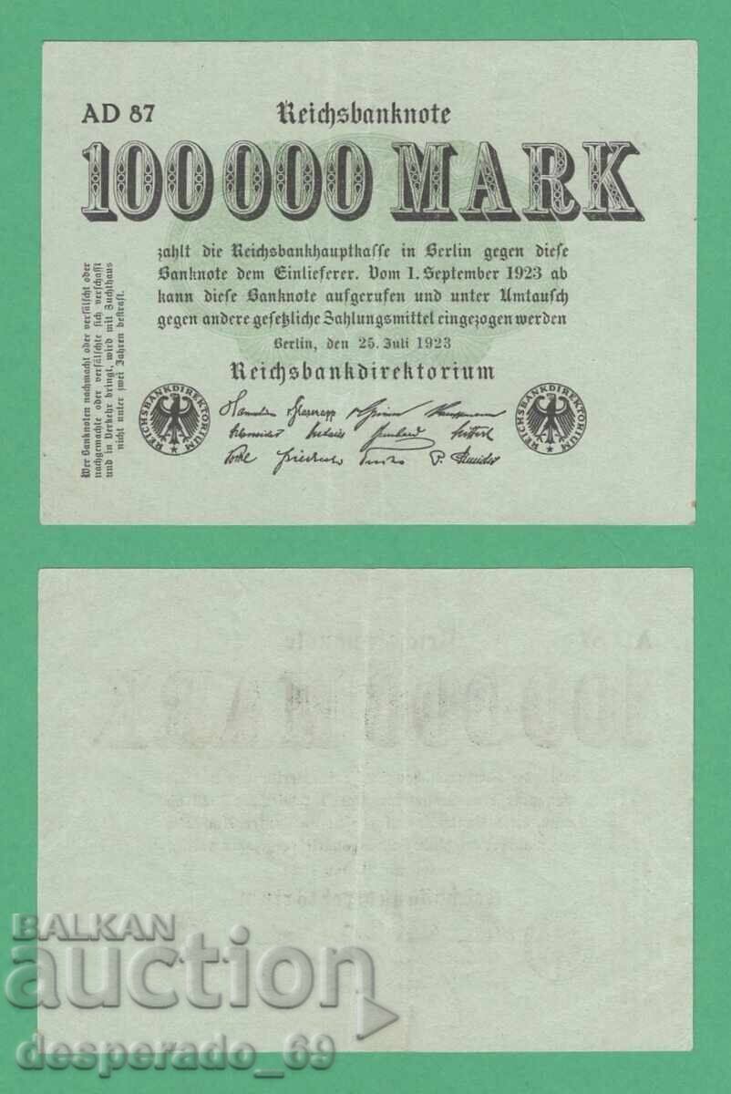 (¯`'•.¸GERMANY 100,000 marks 25.07.1923 (1)¸.•'´¯)