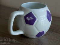 * $ * Y * $ * Porcelain Cup Milk Soccer Ball - Mint * $ * Y * $ *