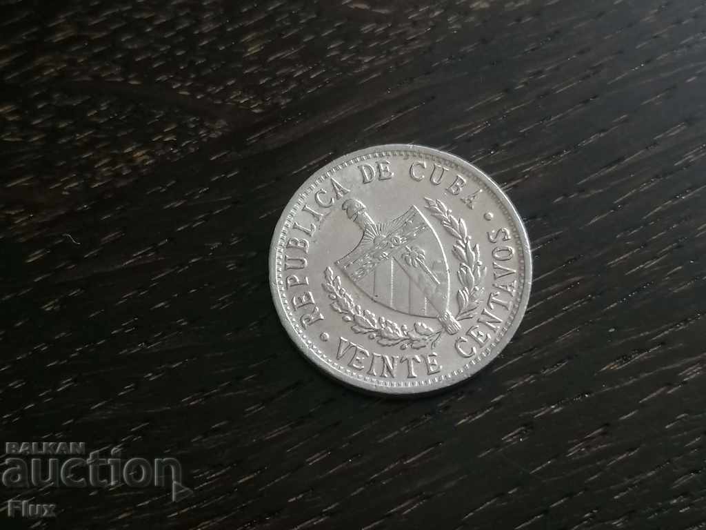 Coin - Cuba - 20 cent 1969 with price 3.00 BGN | € 1.53 Coin - Cuba - 20 cent 1969 with price 3.00 BGN | € 1.53
