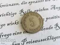 Νόμισμα Ράιχ - Γερμανία - 5 Pfennig | 1902; Σειρά Α