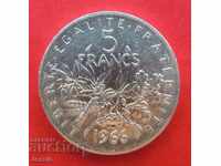 5 Franci 1966 Franta argint