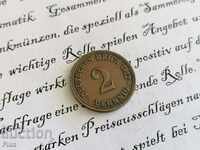 Райх монета - Германия - 2 пфенига | 1912г.; серия A