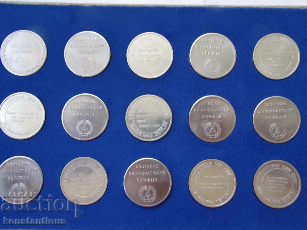 GDR Trial Set 1976 UNC Rare 15 piese PROBA cu preț € 186.62 | 365.00 BGN