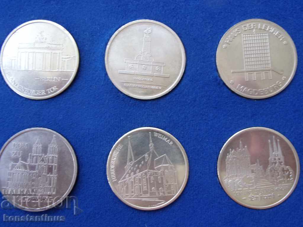 Livrarea GDR Trial Set 1976 UNC Rare 15 piese PROBA