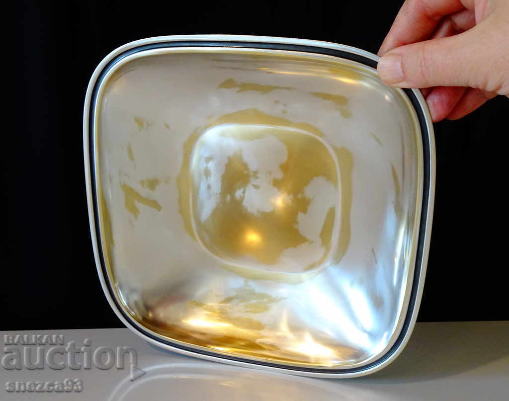 Delivery of Silver-plated bronze fruit bowl, salad bowl, bowl 24 cm