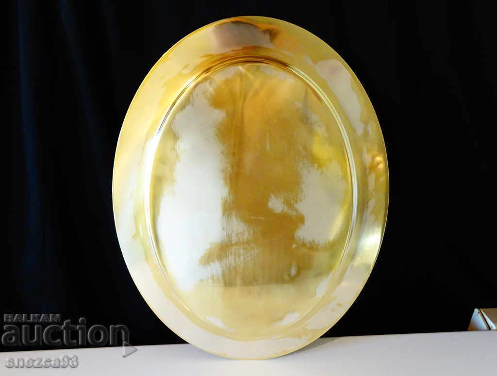 Auction Bronze tray, platter, 39 cm, 730 g, marked Auction Bronze tray, platter, 39 cm, 730 g, marked