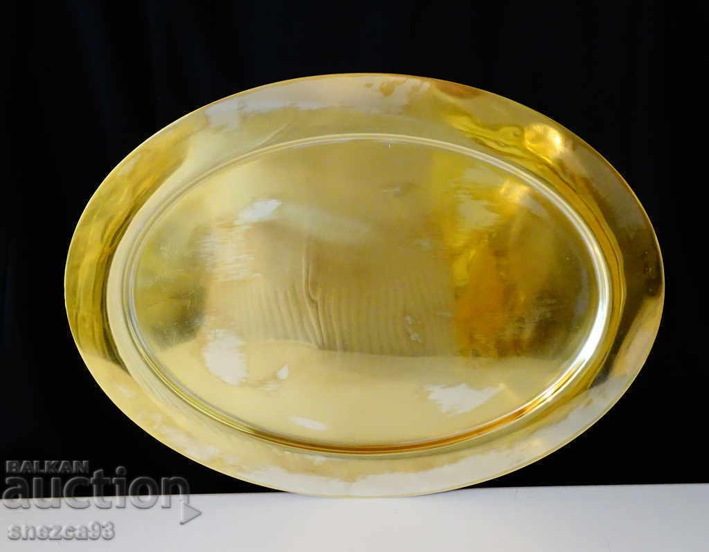 Bronze tray, platter, 39 cm, 730 g, marked Bronze tray, platter, 39 cm, 730 g, marked