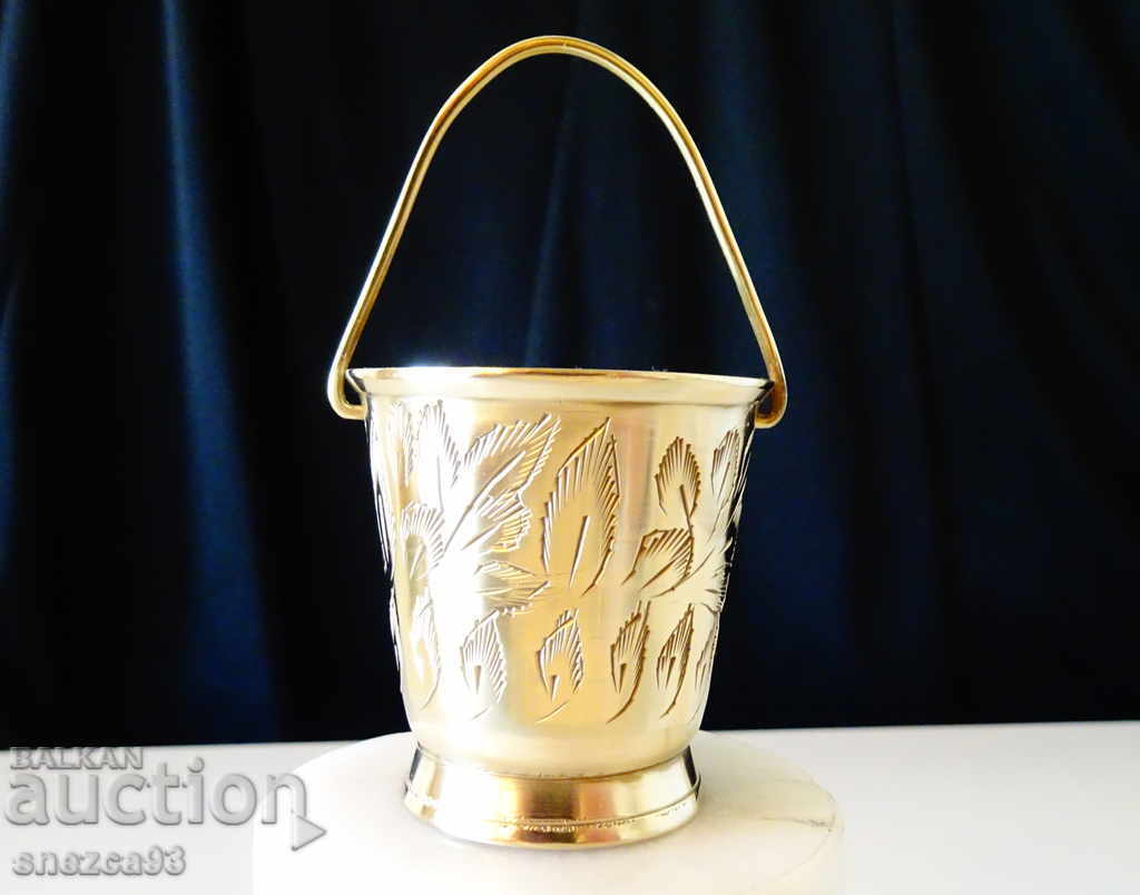 Bronze rakia cup, cauldron, engraved - 5 Bronze rakia cup, cauldron, engraved - 5