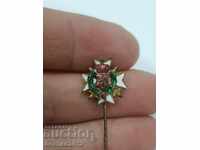 Bulgarian Royal Badge Miniature Union of Reserve Officers