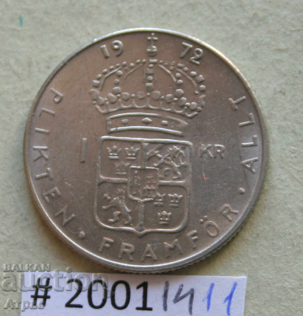 1 krone 1972 Sweden