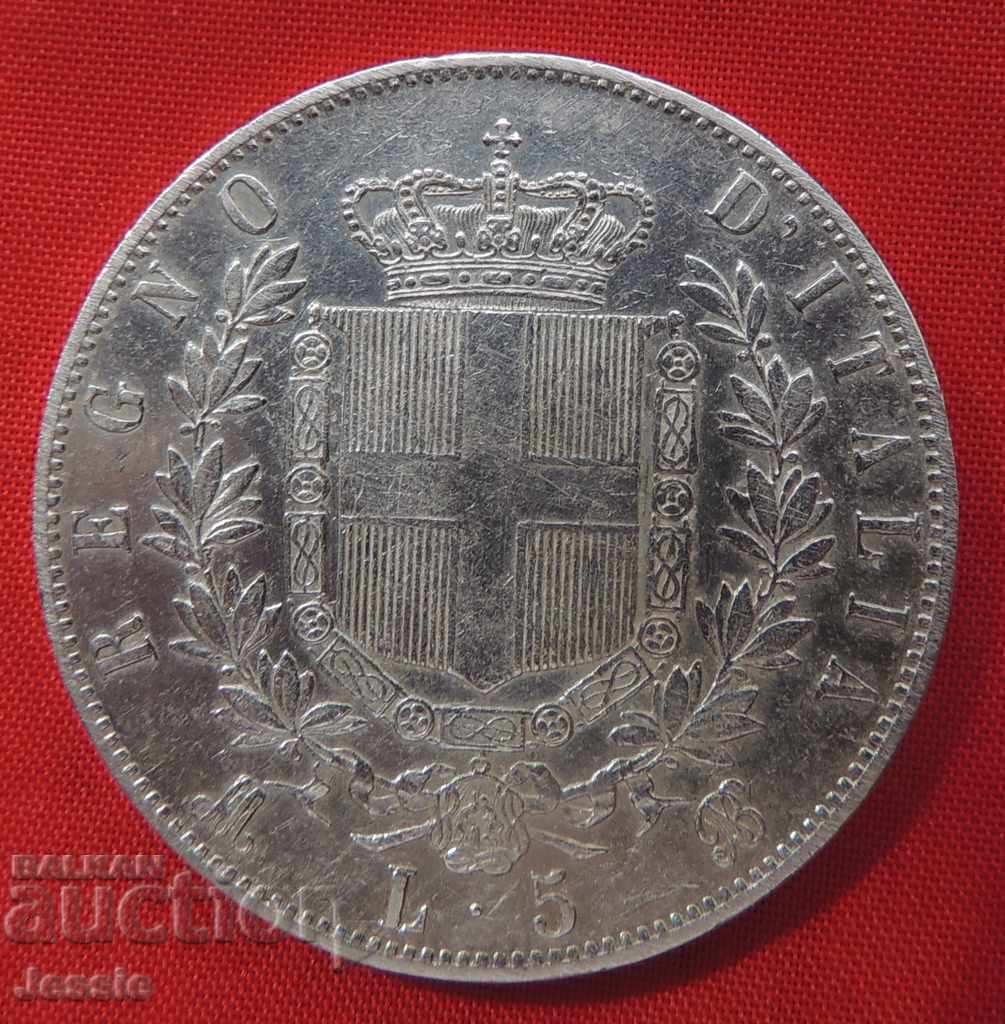 5 Lire 1870 M Italy silver - QUALITY COMPARED AND APPRECIATED! with price 78.90 BGN | € 40.34 5 Lire 1870 M Italy silver - QUALITY COMPARED AND APPRECIATED! with price 78.90 BGN | € 40.34
