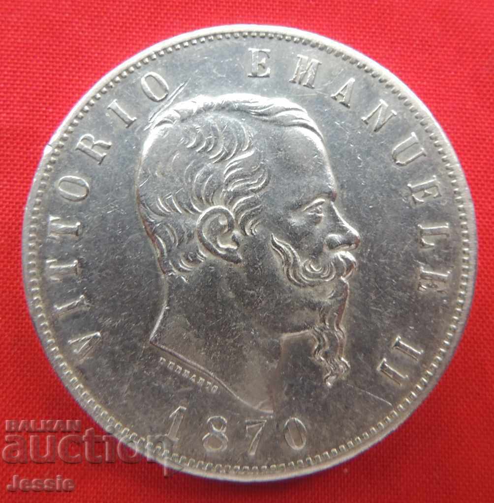 Delivery of 5 Lire 1870 M Italy silver - QUALITY COMPARED AND APPRECIATED! Delivery of 5 Lire 1870 M Italy silver - QUALITY COMPARED AND APPRECIATED!