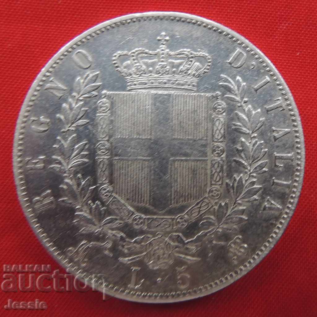 5 Lire 1870 M Italy silver - QUALITY COMPARED AND APPRECIATED! - 5 5 Lire 1870 M Italy silver - QUALITY COMPARED AND APPRECIATED! - 5