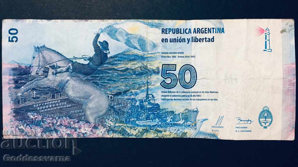 Argentina 50 Pesos 2017 Ref 9712