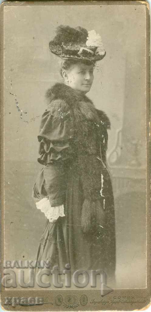 СТАРА ФОТОГРАФИЯ - КАРТОН - Д.КАРАСТОЯНОВ - СОФИЯ - 1333