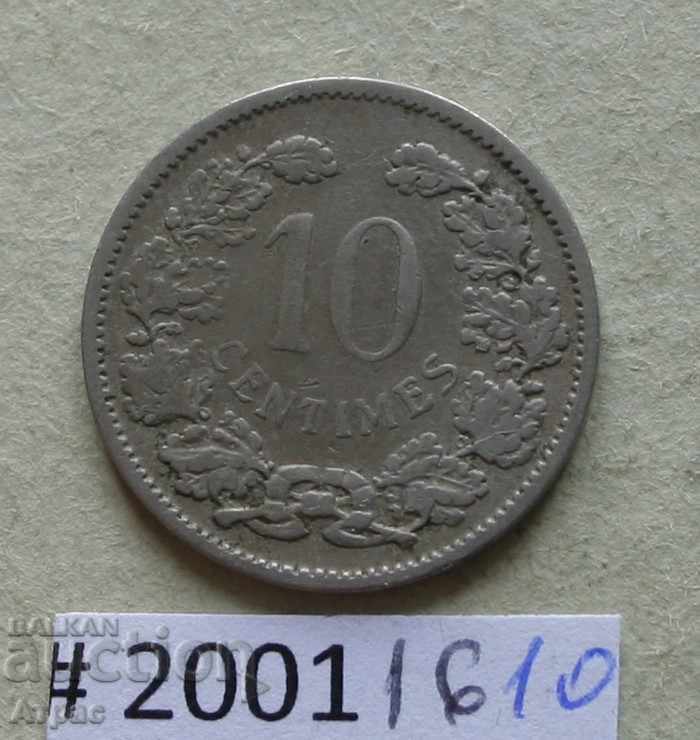 10ο εκατοστό 1901 Λουξεμβούργο