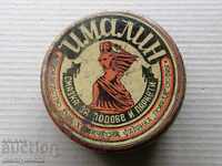 Cutie metalică veche pentru cremă de ghete Imalin