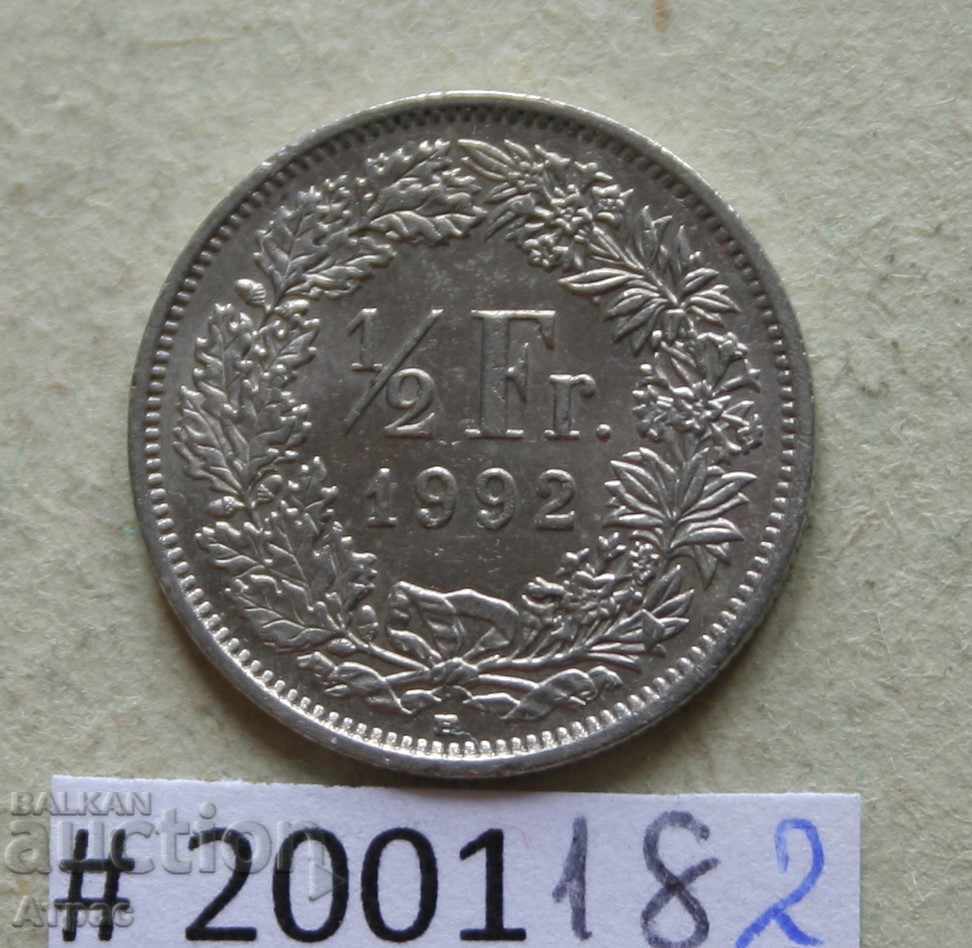 1/2 Franc 1992 Ελβετία