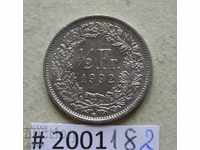 1/2 Franc 1992 Switzerland