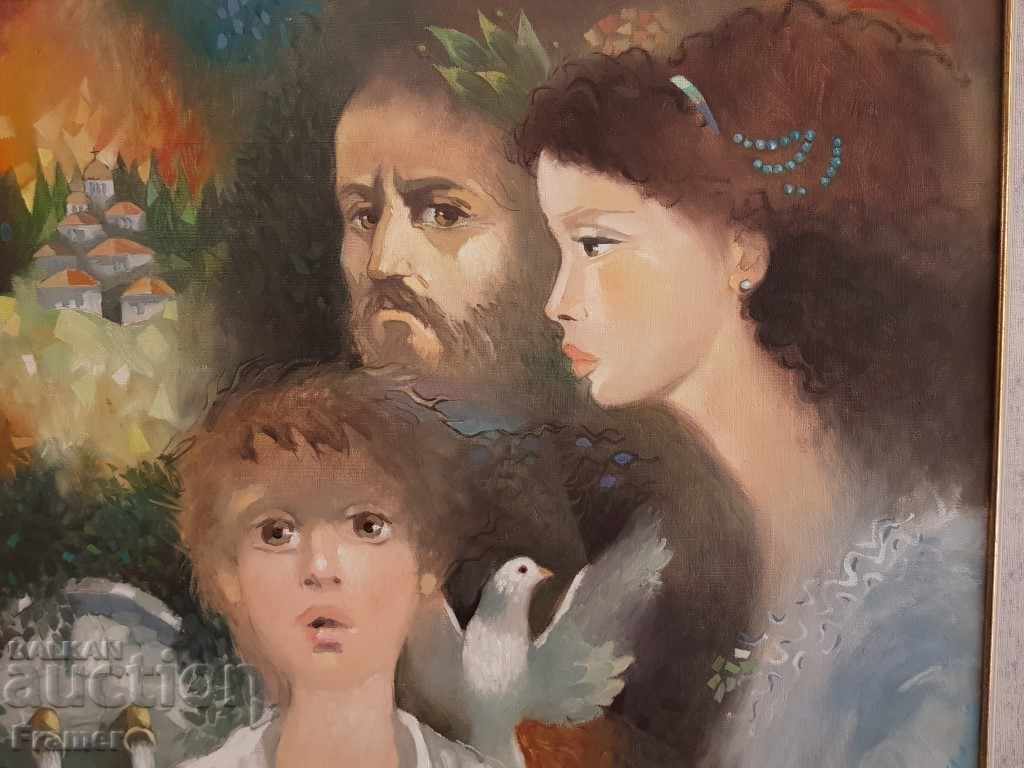 Auction  Suli Seferov - Family 2001 Oil painting