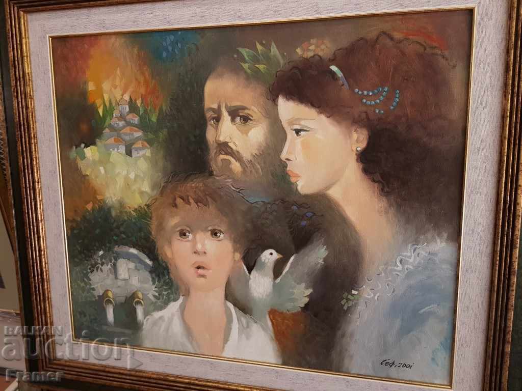 Delivery of Suli Seferov - Family 2001 Oil painting