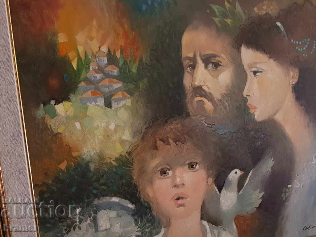 Suli Seferov - Family 2001 Oil painting - 5