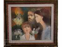 Suli Seferov - Family 2001 Oil painting