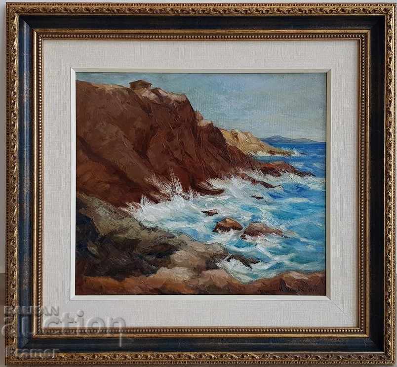 Mario Zhekova 1898-1955 Near Sozopol 1935 sea landscape Mario Zhekova 1898-1955 Near Sozopol 1935 sea landscape