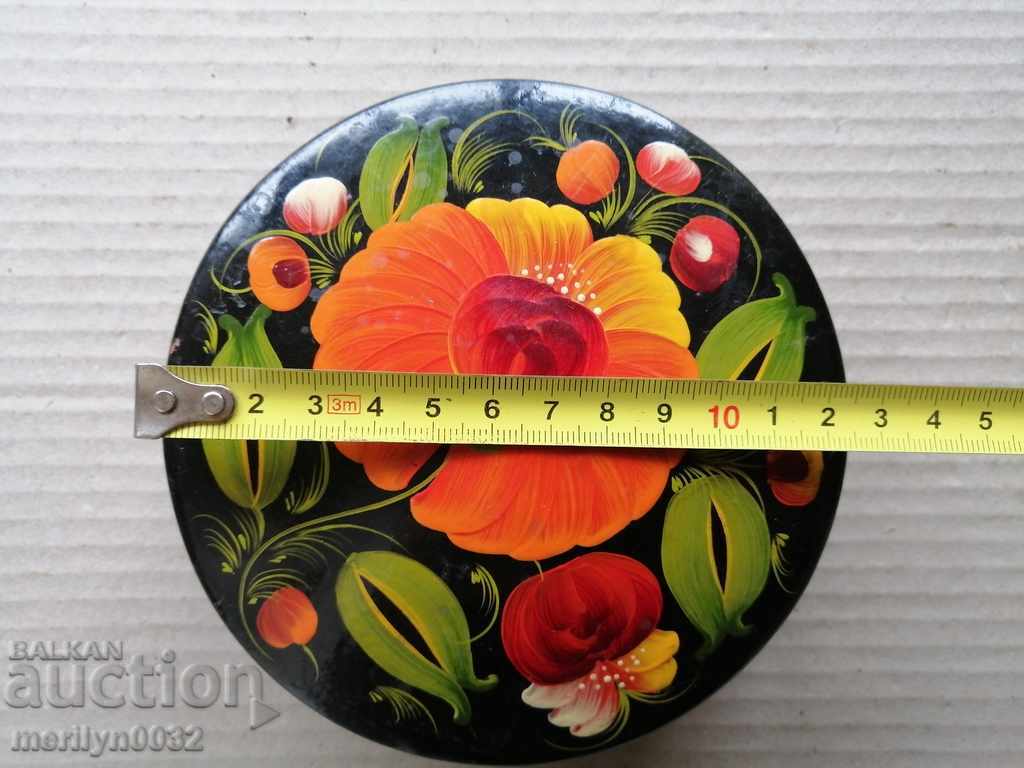 Доставка на Дървена ръчно рисувана кутия за бижута лакова миниатюра Доставка на Дървена ръчно рисувана кутия за бижута лакова миниатюра