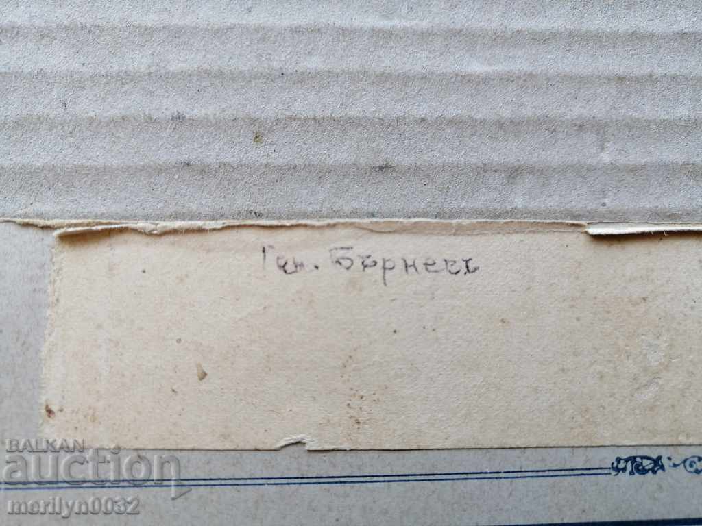 Снимка на картон фотография портрет генерал Бърневъ - 6 Снимка на картон фотография портрет генерал Бърневъ - 6