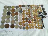 Lot de 109 monede și 8 buc. antic