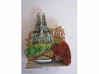 Authentic ceramic magnet from Cologne, Germany, Series-1