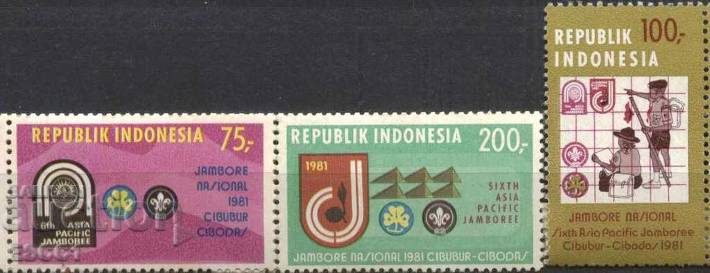 Καθαρές Προσκόπων Μάρκες 1981 από την Ινδονησία