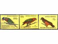 Pura Branduri Fauna Păsări Lori Papagali 1980 din Indonezia