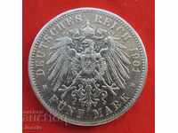 5 Timbre 1901 A Prusia Gemania argint