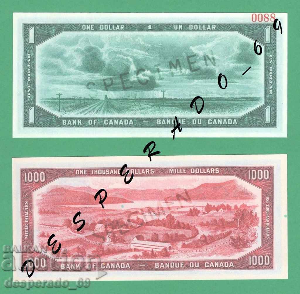 (¯` '• .¸ (reproduction) CANADA 1 + $ 1,000 1954 UNC with price 5.00 BGN | € 2.56 (¯` '• .¸ (reproduction) CANADA 1 + $ 1,000 1954 UNC with price 5.00 BGN | € 2.56