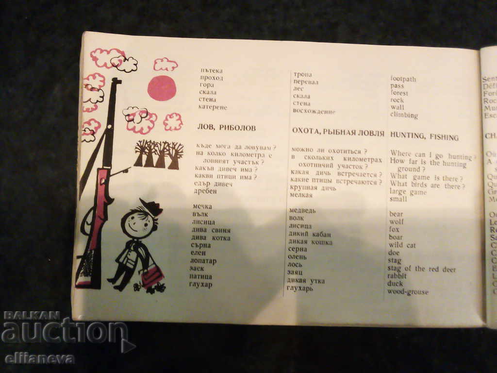 βιβλίο φράσεων για το αυτόνομο τουριστικό Balkanantur 1969 με τιμή 7.00 BGN | € 3.58 βιβλίο φράσεων για το αυτόνομο τουριστικό Balkanantur 1969 με τιμή 7.00 BGN | € 3.58