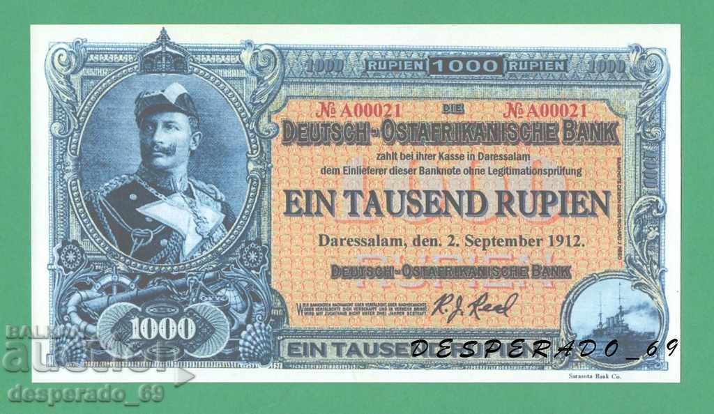 (¯` '• .¸ (reproduction) GERMAN EAST AFRICA 1905-1912 UNC - 6 (¯` '• .¸ (reproduction) GERMAN EAST AFRICA 1905-1912 UNC - 6