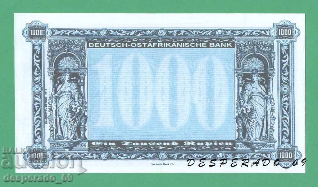 (¯` '• .¸ (reproduction) GERMAN EAST AFRICA 1905-1912 UNC - 7 (¯` '• .¸ (reproduction) GERMAN EAST AFRICA 1905-1912 UNC - 7